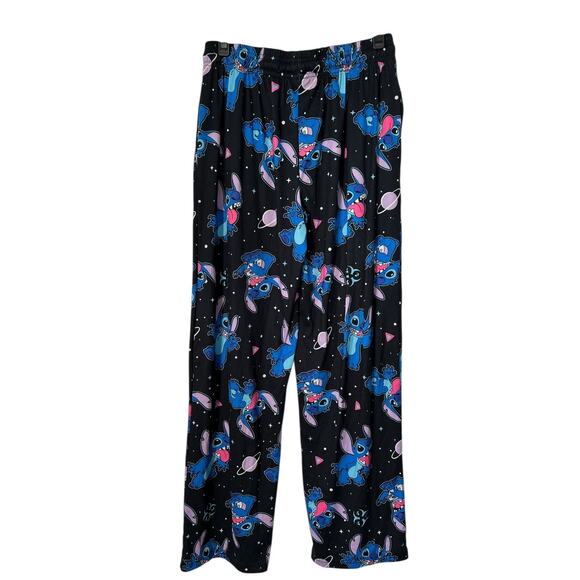 Disney Stitch Spaced Out Sleepwear Women's Size S Black Pajama Pants Loungewear - Picture 3 of 9
